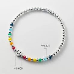 Juwas Fashion & Beauty Rainbow Beads Hand Bracelet Charm