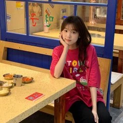 Juwas Cow Pasture Print Loose T-shirt