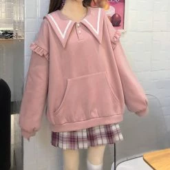 Juwas CLOTHING Sweet Bunny Ears Loose Sweatshirt