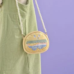 Juwas Cute Hamburger Crossbody Coin Purse NEW ARRIVAL