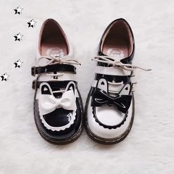Juwas Japanese Lolita Bunny Bow-Knot Shoes