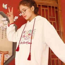 Juwas Cool “Hot Pot Culture” Printed Sweater Hoodie