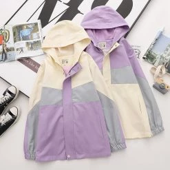 Juwas Cartoon Embroidery Coat Tie Shirt Denim Pants