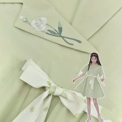 Juwas Flower Embroidery Spring Dress