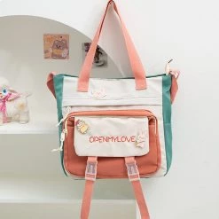 Juwas “Open My Love”Canvas Shoulder Bag