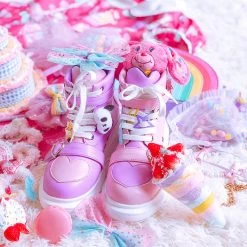 Juwas Bow Love Heart High Top Sneakers NEW ARRIVAL