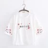 Juwas Sakura Bunny Japanese Loose Cut Shirt NEW ARRIVAL