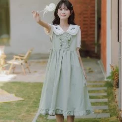 Juwas College Style Summer Loose Dress Set NEW ARRIVAL