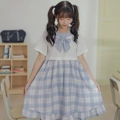 Juwas NEW ARRIVAL Kawaii Plaid Junior Uniform Dress 12 Juwas NEW ARRIVAL Kawaii Plaid Junior Uniform Dress