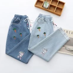 Juwas Cartoon Animal Embroidery Coat Tie Shirt Denim Pants NEW ARRIVAL