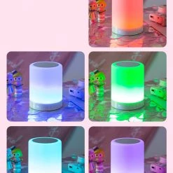 Juwas Bluetooth Speaker With Colorful Night Lamp