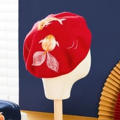 Juwas CLOTHING Goldfish Handmade Beret