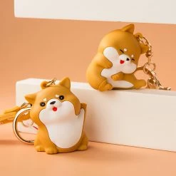 Juwas NEW ARRIVAL Japanese Corgi Wrist Keychain