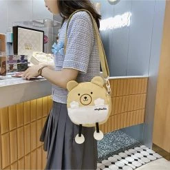 Juwas NEW ARRIVAL Cute Bear Mini Crossbody Bag