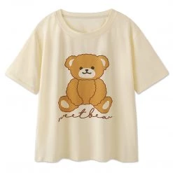 Juwas Cartoon Bear Print Pajamas Set NEW ARRIVAL
