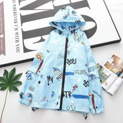 Juwas Letter Animal Number Printed Jacket