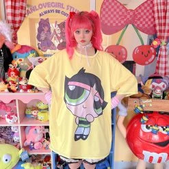 Juwas NEW ARRIVAL Harajuku Cartoon Animal Print Loose Summer T-shirt 24 Juwas NEW ARRIVAL Harajuku Cartoon Animal Print Loose Summer T-shirt