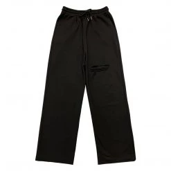 Juwas High Waist Ripped Loose Trouser