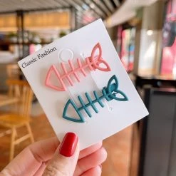 Juwas Cute Fishbone Hair Clip