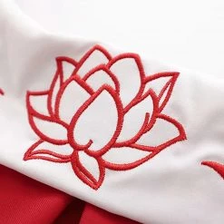 Juwas NEW ARRIVAL Japanese Spring Flower Embroidered Kimono And Skirt Set