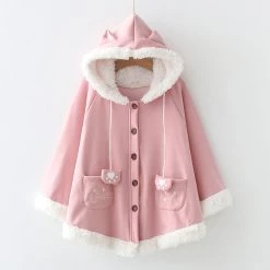 Juwas Cute Cat Inspire Plush Coat NEW ARRIVAL