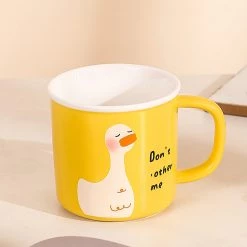 Juwas Cute Cartoon Duck Print Mug NEW ARRIVAL