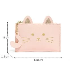 Juwas NEW ARRIVAL Cute Cat Credit Card Holder Wallet