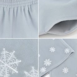 -Juwas NEW ARRIVAL Icy Princes Snowflake High Waist Trousers