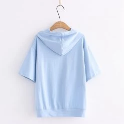 Juwas Lovely Bear Cloud Print T-shirt