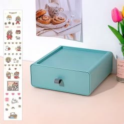Juwas Kawaii Color Block Rectangle Mini Drawer NEW ARRIVAL