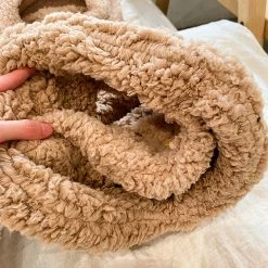 Juwas Fluffy Bear Mask Hat