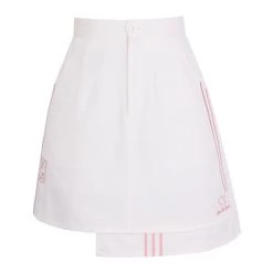 Juwas Kawaii Classic White Irregular Cut Mini Skirt