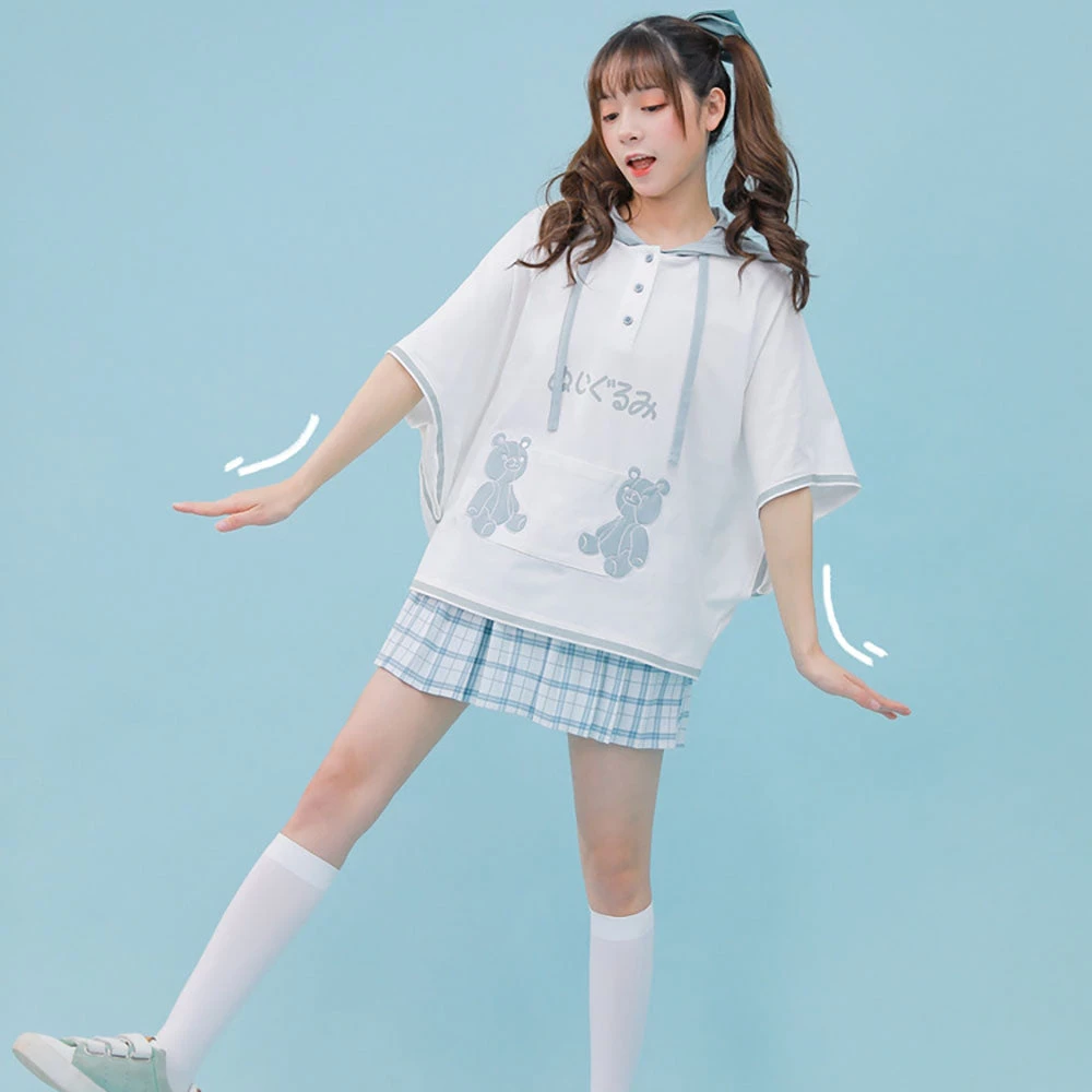 Juwas NEW ARRIVAL Kawaii Japanese Style Bear Hoodie Shirt 6 Juwas NEW ARRIVAL Kawaii Japanese Style Bear Hoodie Shirt