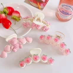 Juwas NEW ARRIVAL Cute Peach Clip