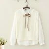 Juwas.com Online Store Japanese College Style Bowknot Shirt Vest Set