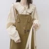 Juwas NEW ARRIVAL Doll Collar Long Sleeve Loose Shirt