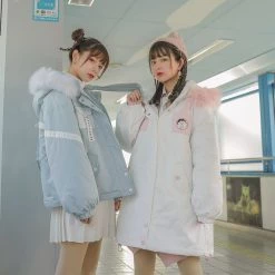 -Juwas Maruko Embroidery Fur Hoodie Coat NEW ARRIVAL 11 -Juwas Maruko Embroidery Fur Hoodie Coat NEW ARRIVAL