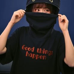 Juwas NEW ARRIVAL Cute “Good Things Happen” Hoodie Dress