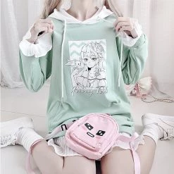 -Juwas NEW ARRIVAL Flower Embroidered Ruffled Hoodie Dress