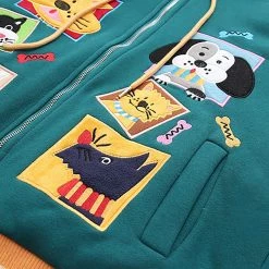Juwas Fun Animal Stickers Autumn Jacket