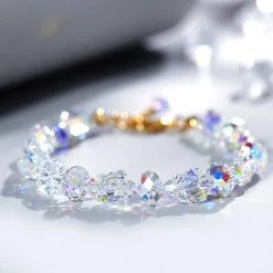 Juwas NEW ARRIVAL Pretty Crystal Butterfly Bracelet
