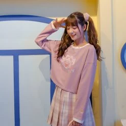 Juwas NEW ARRIVAL Japanese Cutie Pink Sheep Girl Sweater