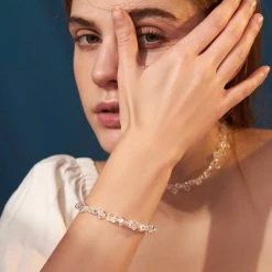 Juwas NEW ARRIVAL Pretty Crystal Butterfly Bracelet