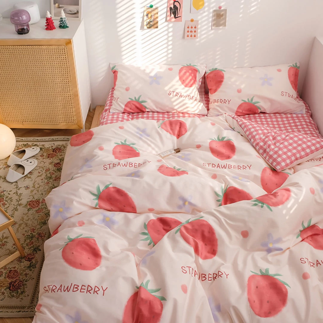 Juwas Fruits Oranges Peaches Strawberries Printed Beddings Set NEW ARRIVAL 7 Juwas Fruits Oranges Peaches Strawberries Printed Beddings Set NEW ARRIVAL