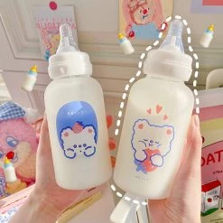 Juwas Strawberry Bear Printed Baby Juice Bottle NEW ARRIVAL