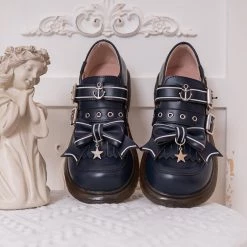 Juwas NEW ARRIVAL Lolita Sailor Style Platform Shoes