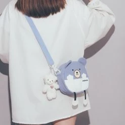 Juwas NEW ARRIVAL Cute Bear Mini Crossbody Bag