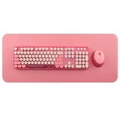 Juwas NEW ARRIVAL Vintage Colorful Keyboard & Mouse Set
