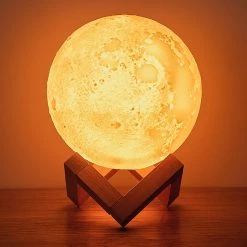 Juwas NEW ARRIVAL Lunar Moon Night Lamp Humidifier