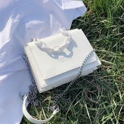 Juwas HOME&LIFESTYLE Basic Square Chain Sling Bag